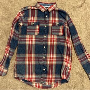 Red and Blue Flannel - Size 14/16 Kids